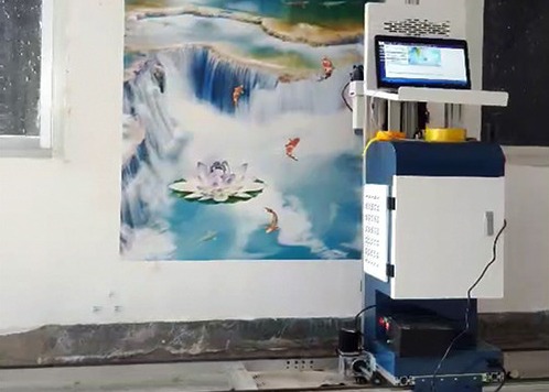 Αυτόματος εκτυπωτής Inkjet τοίχων ssv-S3 σχεδιαγράμματος 24m2/H κραμάτων